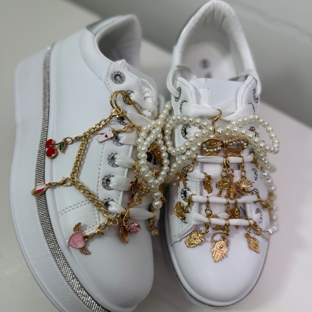 Women Platform High Heel Fashion Sneakers Walking Lace Up Stylish Sneakers